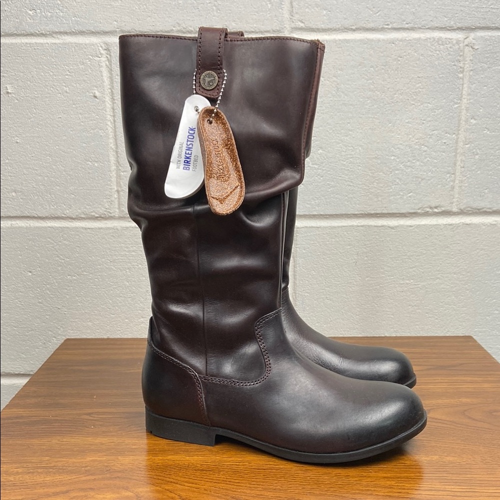 Birkenstock Women's Sarnia High‎ Leather Riding Boots EU36 Espresso REGULAR